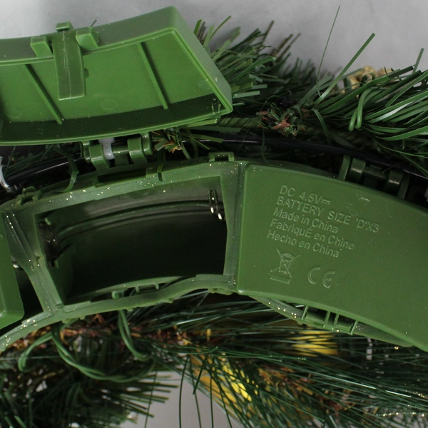 20" Christmas Wreath with Shiny and Glittery Gold Ornaments Holiday Decor