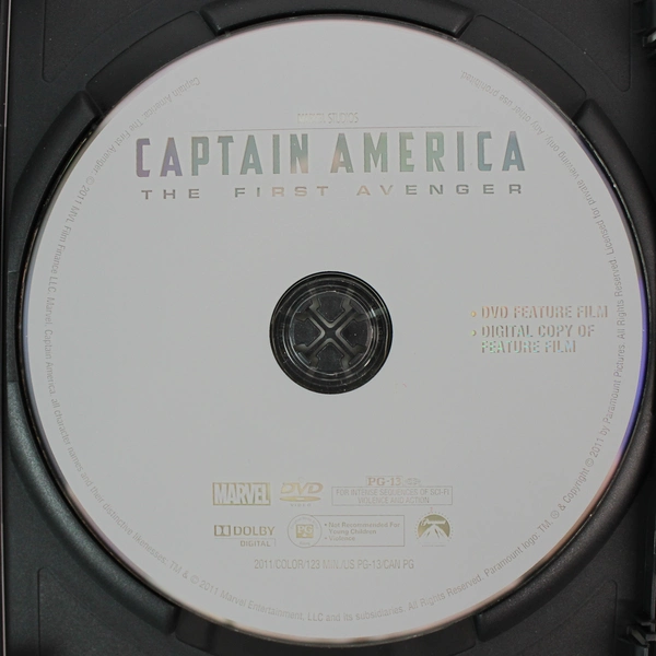 Captain America The First Avenger (DVD, 2011, Paramount Marvel Studios)
