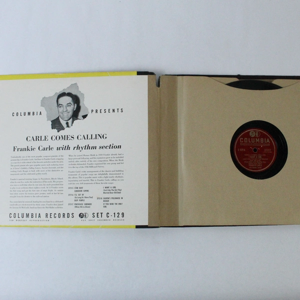 Frankie Carle Comes Calling Four 78 RPM Record Album Set Columbia C129