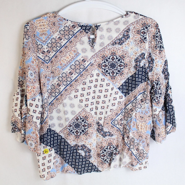 Primark Multicolored Geometric Pattern Blouse Women's Size 12