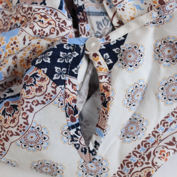 Primark Multicolored Geometric Pattern Blouse Women's Size 12