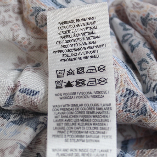 Primark Multicolored Geometric Pattern Blouse Women's Size 12