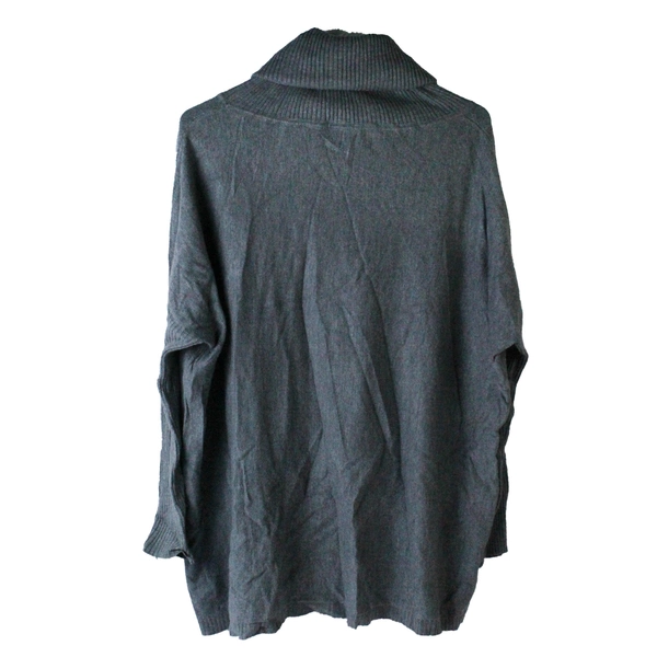 Dreamers Women's Gray Cowl Neck Pullover Sweater Size S Cotton Blend