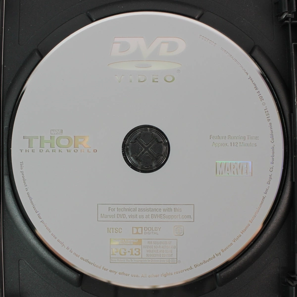 Thor The Dark World (DVD, 2014, 1 Disc, Marvel)