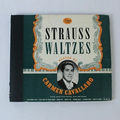 Vintage 78 RPM Decca Records Strauss Waltzes Played by Carmen Cavallaro Vinyl