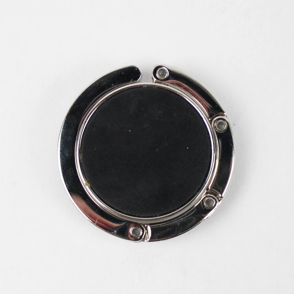 Black Crystal Rhinestone Foldable Table Holder Bag Purse Accessory