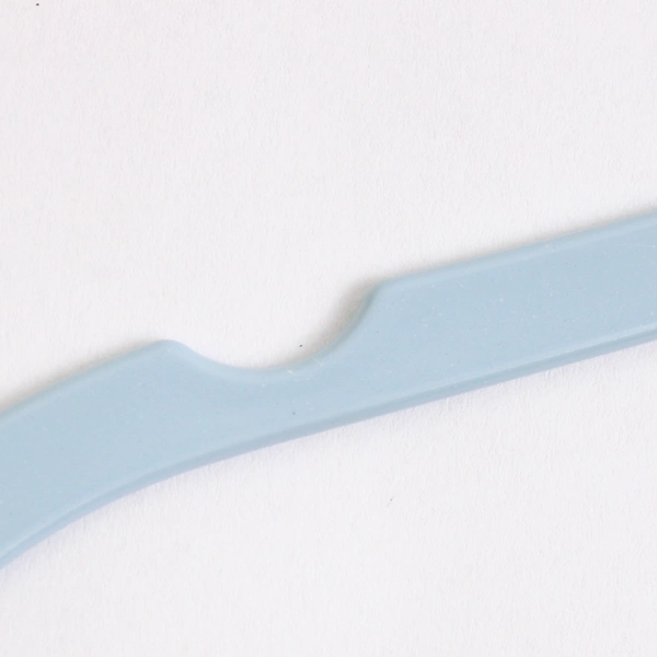 Set of 12 Light Blue Plastic Clothes Hangers Tops and Pants