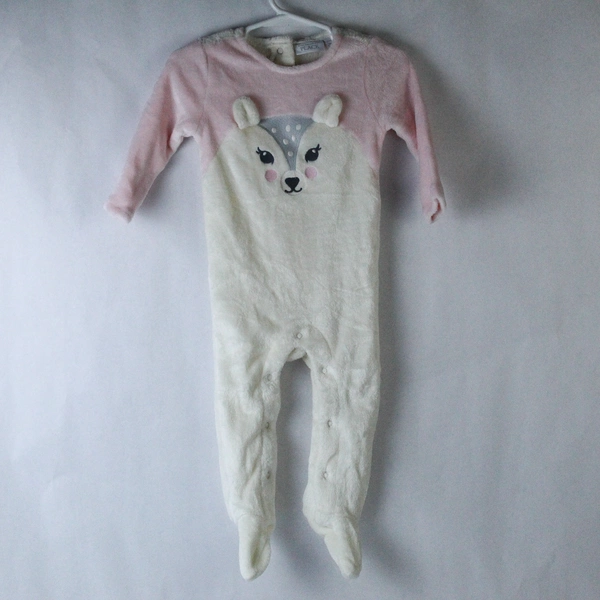 The Children's Place Fleece Polar Bear One Piece Sleeper Size 6-9 Months