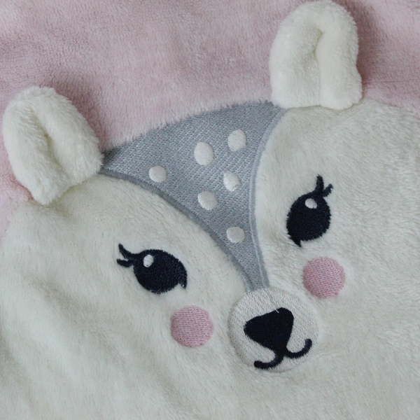 The Children's Place Fleece Polar Bear One Piece Sleeper Size 6-9 Months