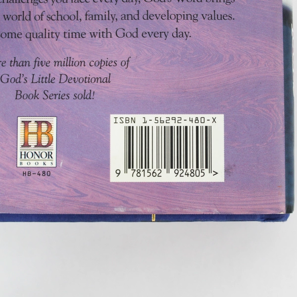 God's Little Devotional Book for Teens HC by Honor Books 2001 - Good Condition