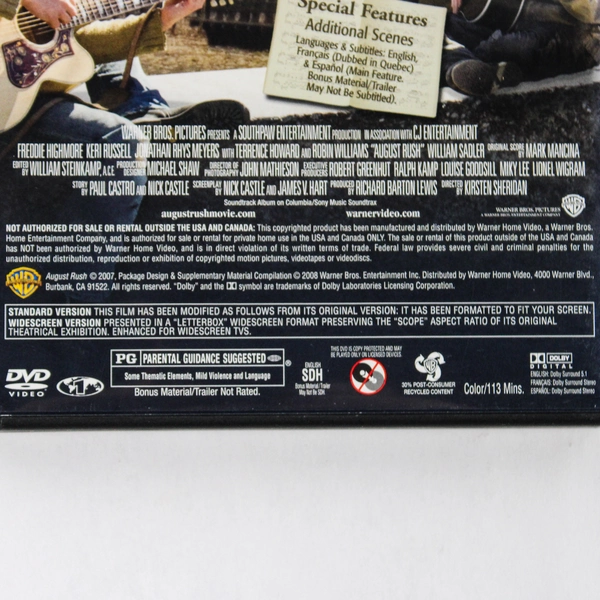 August Rush 2007 DVD Movie Drama Music Film