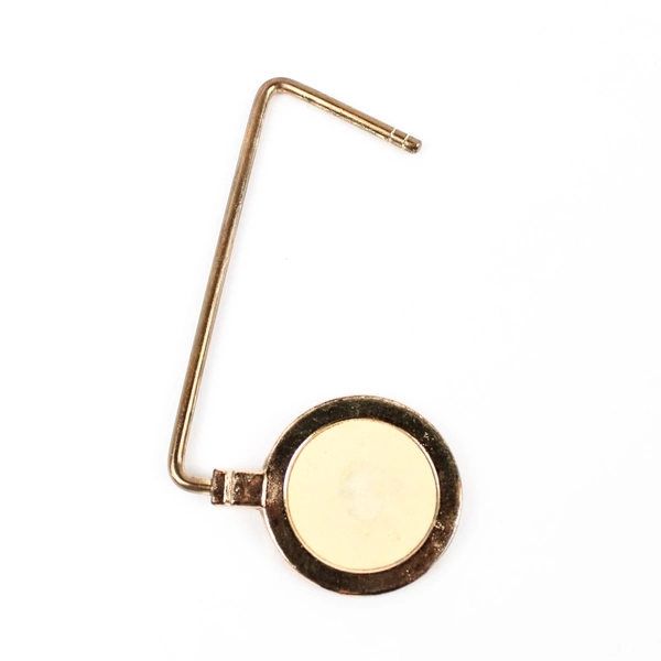 Brass And Enamel Rose Foldable Table Holder Bag Purse Accessory