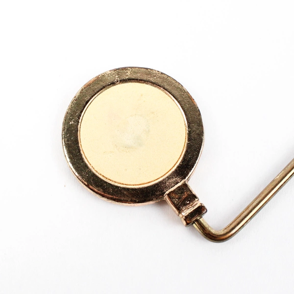 Brass And Enamel Rose Foldable Table Holder Bag Purse Accessory