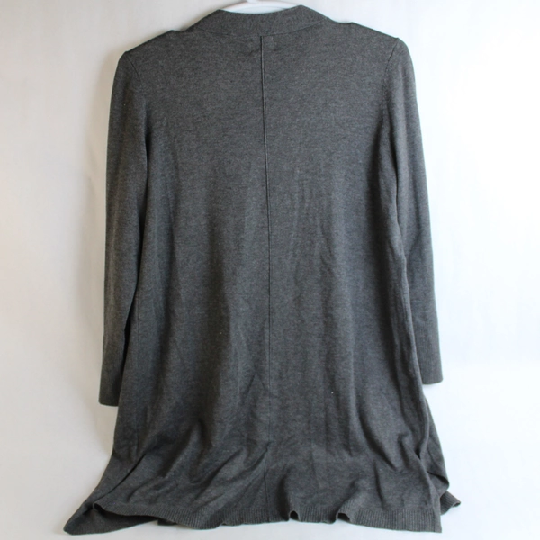 JM Collection Women's Gray Wrap Jacket with Knit Fabric Size XL