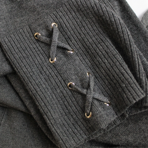 JM Collection Women's Gray Wrap Jacket with Knit Fabric Size XL