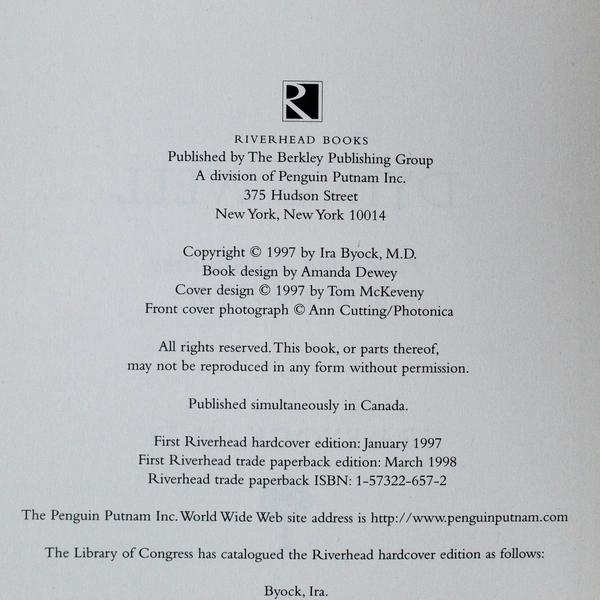 Dying Well by Ira Byock 1998 Paperback - Pre-owned Condition