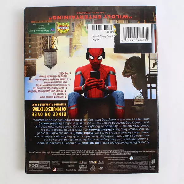 Spider-Man: Homecoming 2017 Blu-Ray Bundle 2-Disc Set