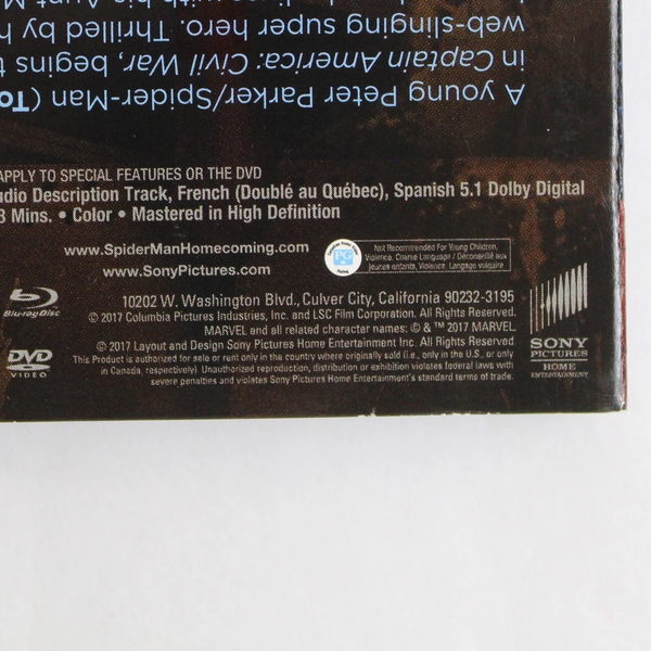 Spider-Man: Homecoming 2017 Blu-Ray Bundle 2-Disc Set