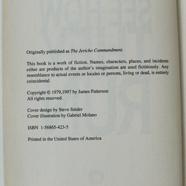 See How They Run by James Patterson 1997 Hardcover - No Dust Jacket