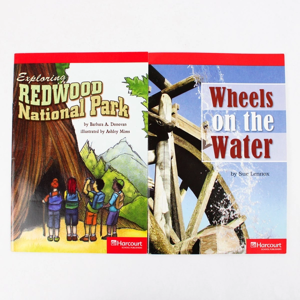 Lot of 4 Grade 5 Harcourt School Publishers Books Lessons 14 16 27 30 PB