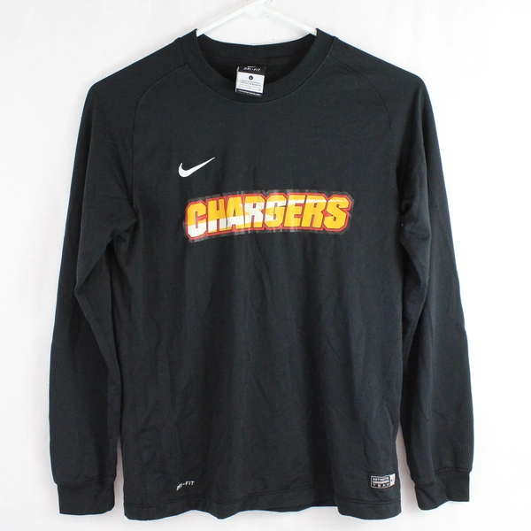 Nike Dri-Fit Black Chargers #16 Long Sleeved Shirt Women's Large