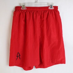 A4 Solid Red Athletic Shorts Adult Size M Drawstring Elastic Waist