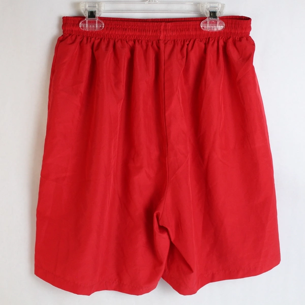 A4 Solid Red Athletic Shorts Adult Size M Drawstring Elastic Waist