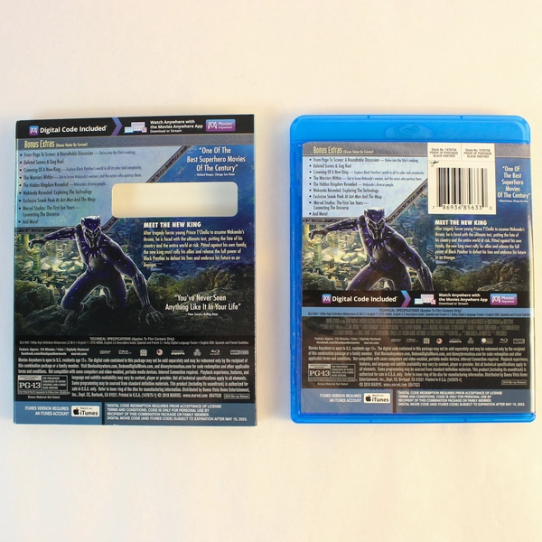 Black Panther Multi-Screen Edition Blu Ray 2018 Marvel Cinematic Universe