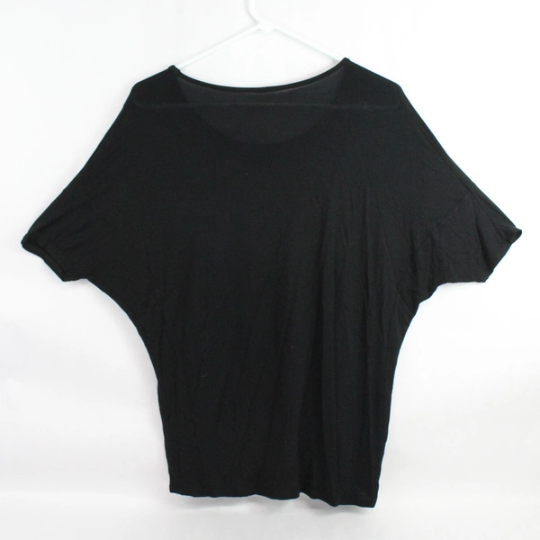 Bedazzled Black American Flag T-Shirt Women's Size Medium