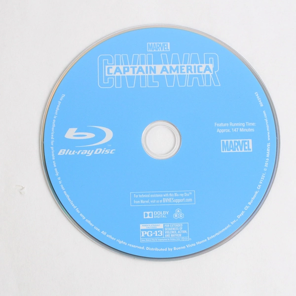 Captain America: Civil War 2016 Blu-Ray Marvel Studios Russo Brothers