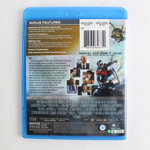 Ant-Man 2015 Blu-Ray Marvel Studios Directed by Peyton Reed