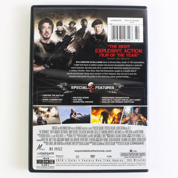 Expendables DVD Movie Sylvester Stallone Action Film