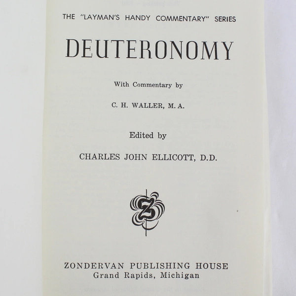 Layman's Handy Commentary on the Bible by Charles John Ellicott D.D. 1961 HC