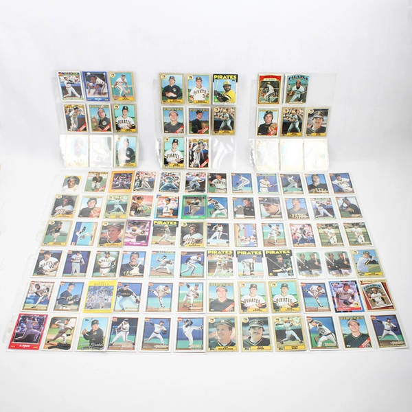 Lot of 97 Pittsburgh Pirates Player Trading Cards 1980's-90's Topps Score