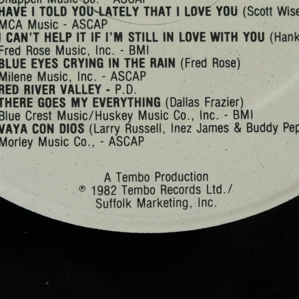 Roger Whittaker All Time Heart Touching Favorites Vinyl LP 1982 SMI 1-40