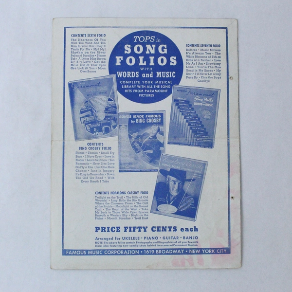 Vintage Sheet Music: That Old Black Magic & Star Spangled Rhythm 1942