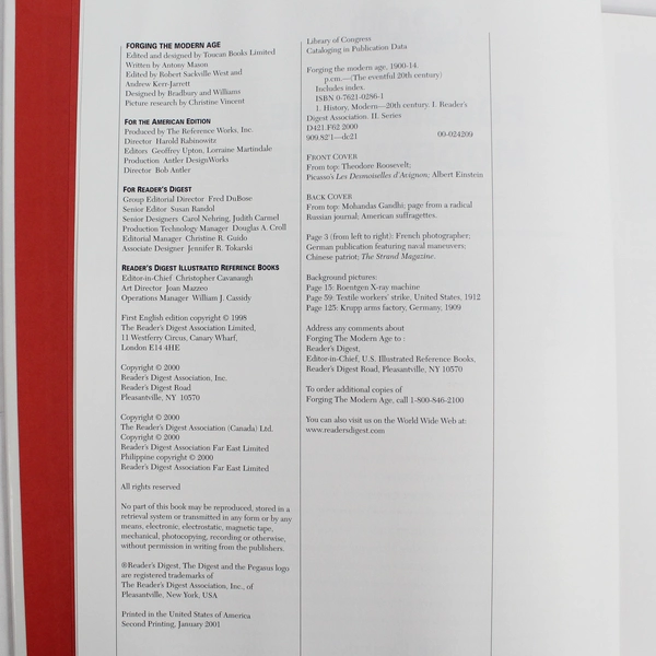 Reader's Digest The Eventful 20th Century Forging the Modern Age 1900-14, 2000