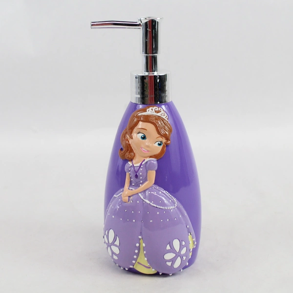 Disney Sofia The First Refillable Resin Soap Dispenser Purple Princes Kids