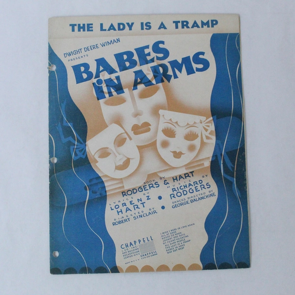 The Lady Is A Tramp Vintage Sheet Music Babes In Arms Rodgers & Hart 1937