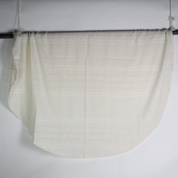 Lot of 2 Unbranded Round Ivory Tablecloths for Fabric Cutters and DIY Crafts