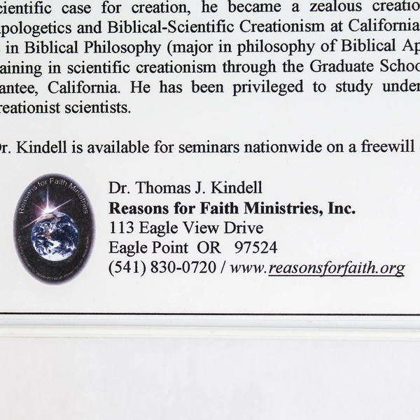 The Case For Creation Thomas Kindell Set Of 16 CDs Reasons For Faith Ministries