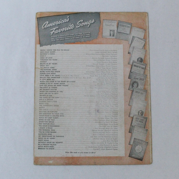 Vintage 1929 Sheet Music "Without A Song" by Vincent Youmans & William Rose