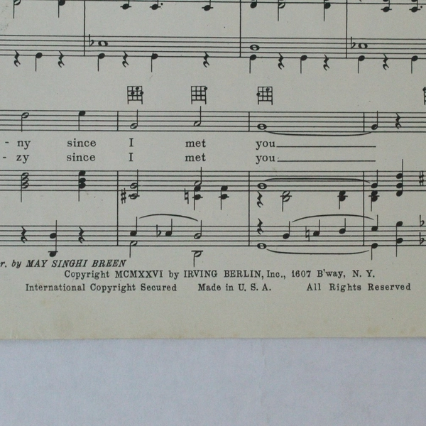 Vintage 1926 Who Wouldn't Sheet Music by Gus Kahn & Walter Donaldson