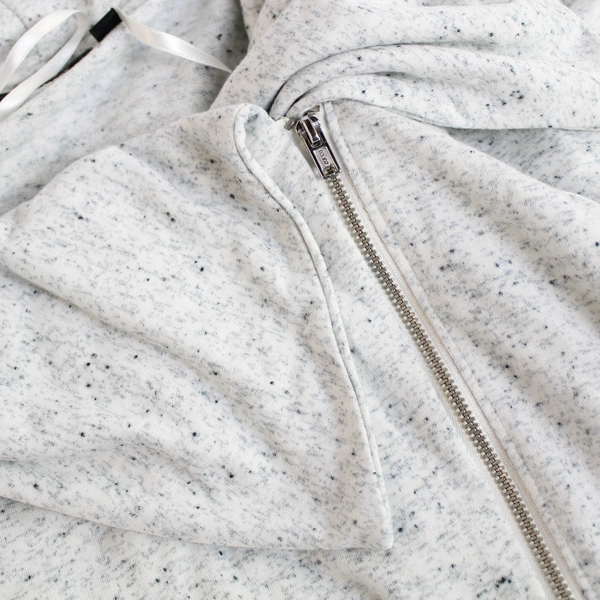 Apt. 9 Gray Speckled Asymmetrical Full-Zip Jacker Women's Size XL