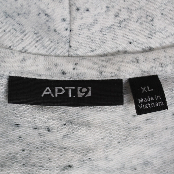 Apt. 9 Gray Speckled Asymmetrical Full-Zip Jacker Women's Size XL