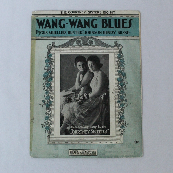 Wang Wang Blues Vintage Sheet Music - Courtney Sisters Buster Johnson Hit