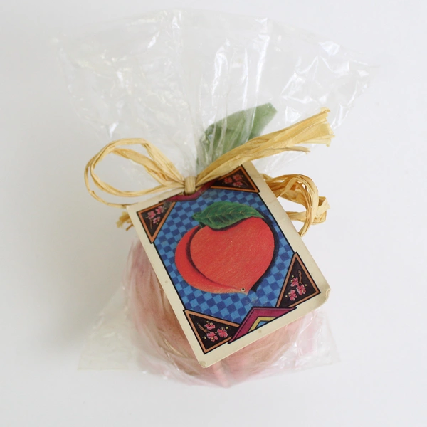 Olio Inc Hand Turned Wooden Peach Decor Fragrance Oil Aroma Fresh Peaches