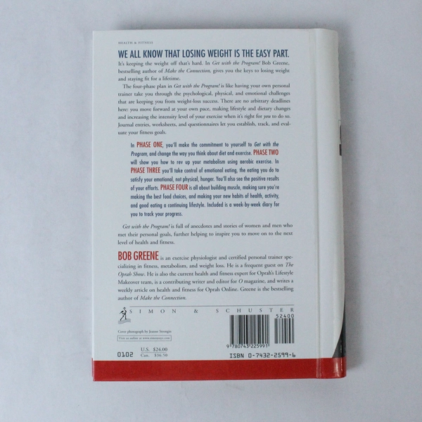 Get With the Program by Bob Greene 2002 Hardcover - Good Condition