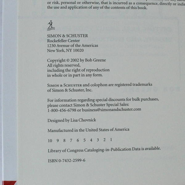 Get With the Program by Bob Greene 2002 Hardcover - Good Condition