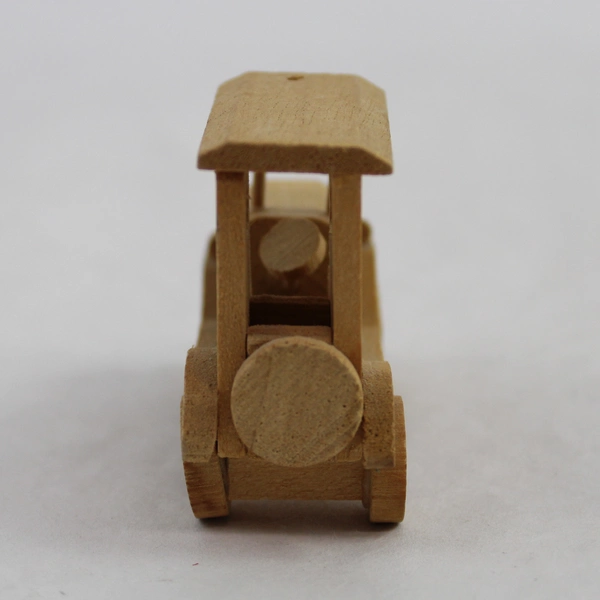 Vintage Miniature Handcrafted Wooden Car Figurine 2 Inch